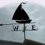 Sailing Dinghy iron wrough weathervane